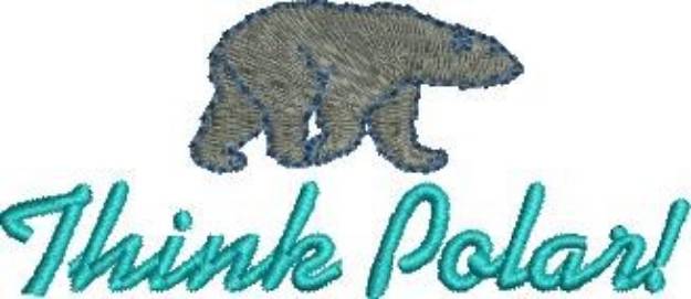 Picture of Think Polar Machine Embroidery Design