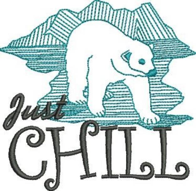 Picture of Just Chill Machine Embroidery Design