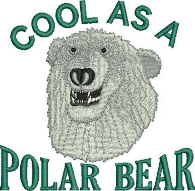 Picture of Cool Polar Bear Machine Embroidery Design