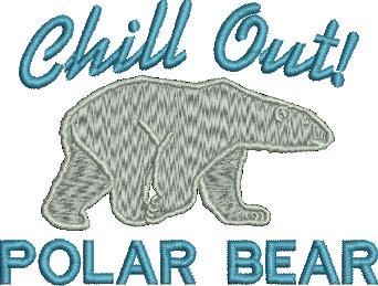 Chill Out Machine Embroidery Design