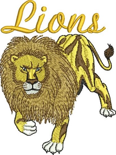 Lions Machine Embroidery Design