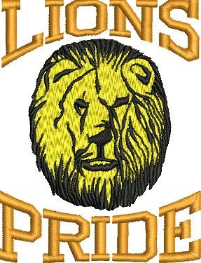 Lions Pride Machine Embroidery Design