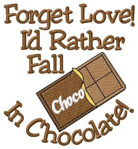 Picture of Love Chocolate Machine Embroidery Design