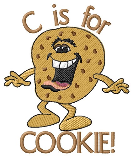 C For Cookie Machine Embroidery Design