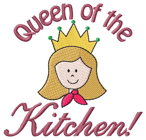 Kitchen Queen Machine Embroidery Design