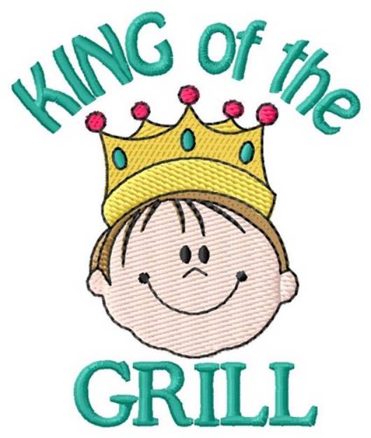 Picture of King Of Grill Machine Embroidery Design