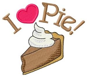 Picture of Love Pie Machine Embroidery Design