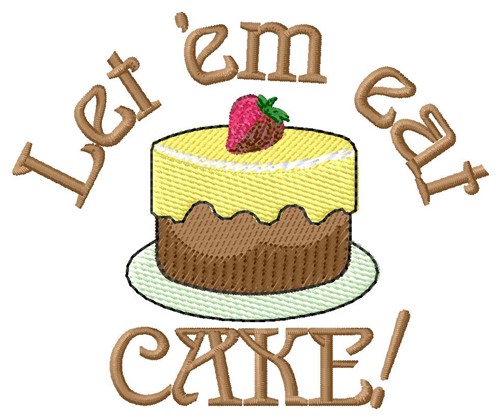 Eat Cake Machine Embroidery Design