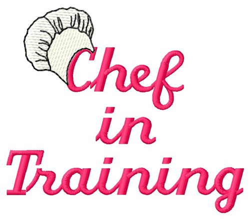 Chef In Training Machine Embroidery Design