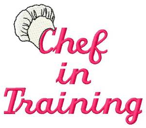 Picture of Chef In Training Machine Embroidery Design