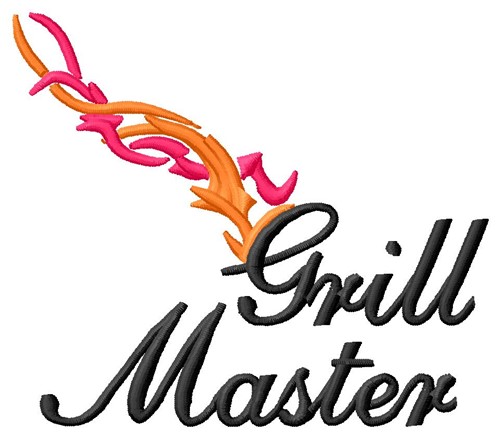 Grill Master Machine Embroidery Design