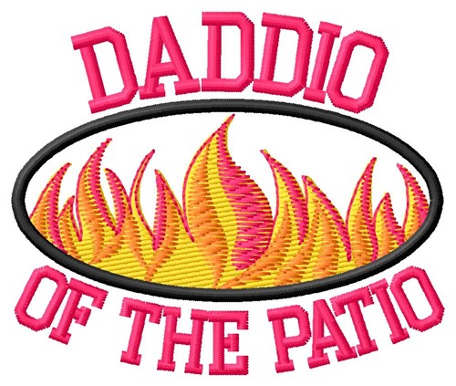 Daddio Of Patio Machine Embroidery Design