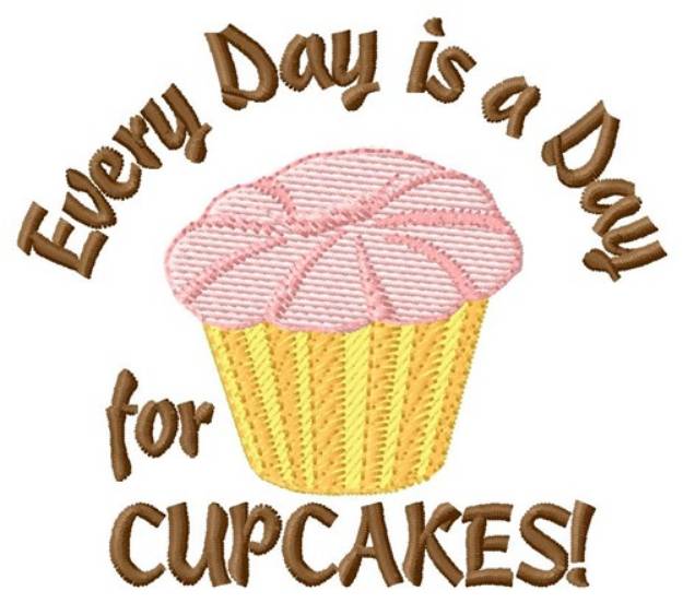 Picture of Day For Cupcakes Machine Embroidery Design