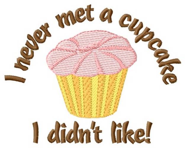 Picture of Met A Cupcake Machine Embroidery Design