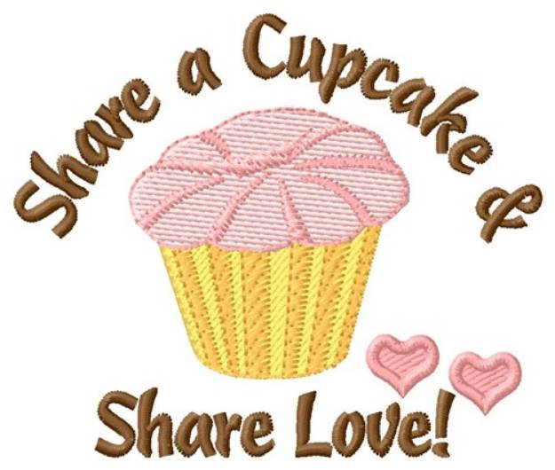 Picture of Share Cupcake Machine Embroidery Design