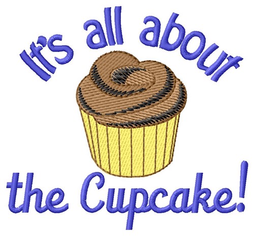 All About Cupcake Machine Embroidery Design