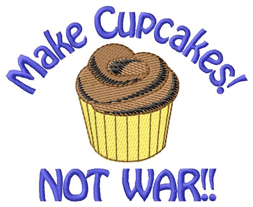 Make Cupcakes Machine Embroidery Design