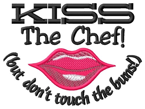 Kiss Chef Machine Embroidery Design
