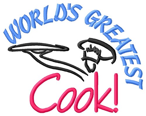 Greatest Cook Machine Embroidery Design