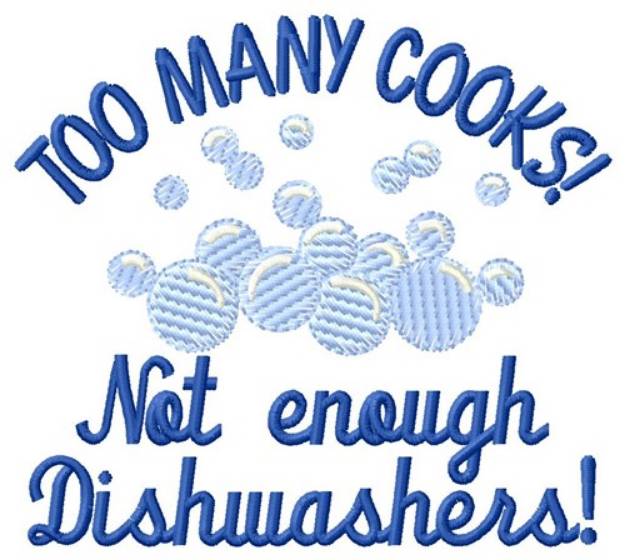 Picture of Enough Dishwashers Machine Embroidery Design