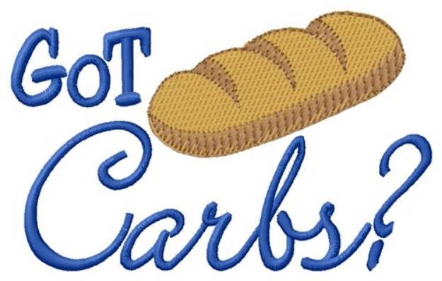 Picture of Got Carbs Machine Embroidery Design