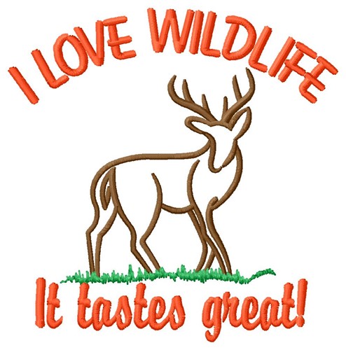 Love Wildlife Machine Embroidery Design