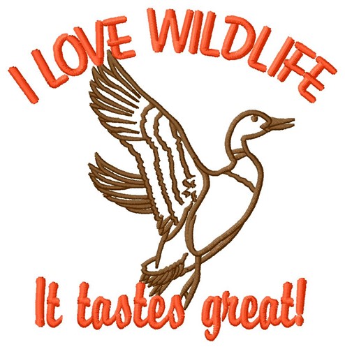 Love Wildlife Machine Embroidery Design