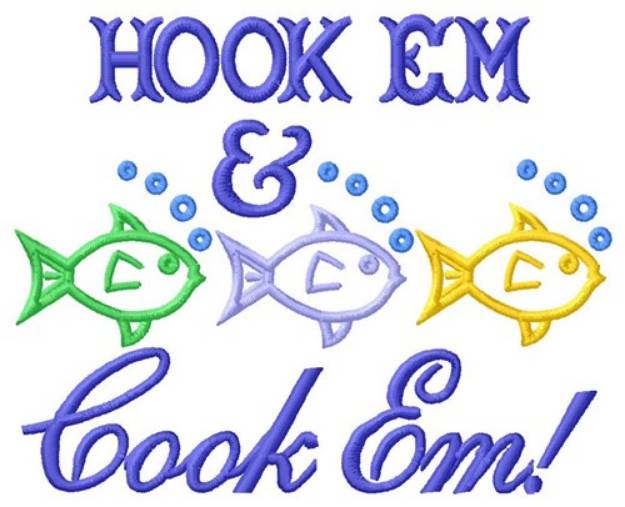 Picture of Hook Em Machine Embroidery Design