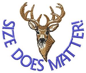 Picture of Size Does Matter Machine Embroidery Design