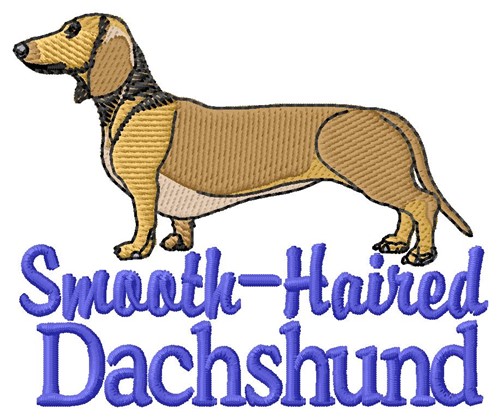 Dachshund Machine Embroidery Design