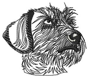 Picture of Outline Dachshund Machine Embroidery Design