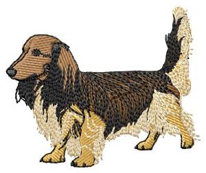 Picture of Long-Haired Dachshund Machine Embroidery Design