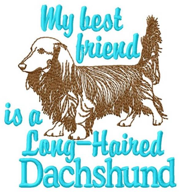 Picture of Dachshund Friend Machine Embroidery Design