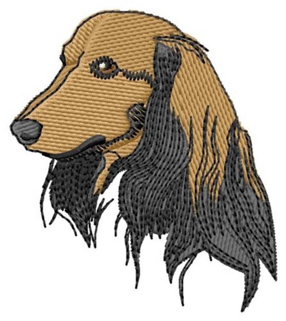 Picture of Long-Haired Face Machine Embroidery Design