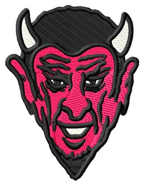 Picture of Devil Mascot Machine Embroidery Design
