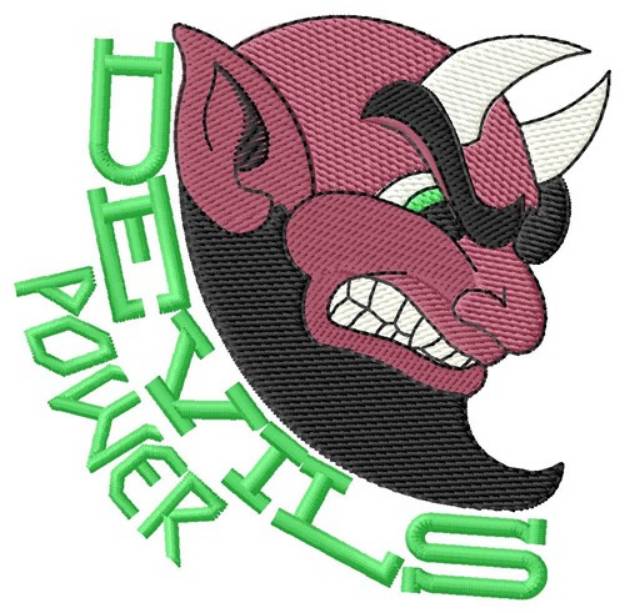 Picture of Devils Power Machine Embroidery Design