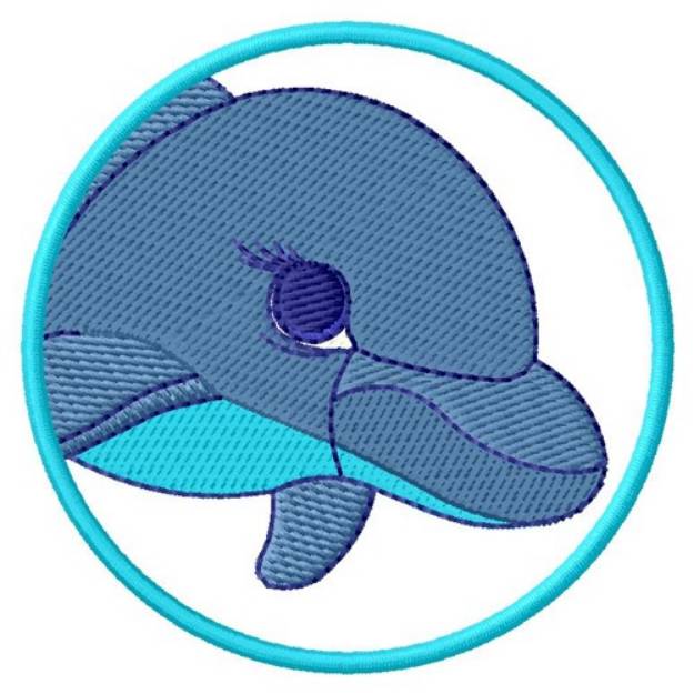Picture of Dolphin Head Machine Embroidery Design