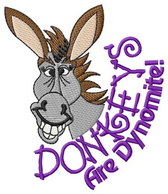 Picture of Dynomite Donkeys Machine Embroidery Design