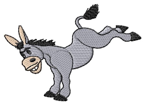 Donkey Kick Machine Embroidery Design