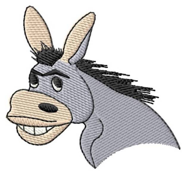 Picture of Donkey Head Machine Embroidery Design