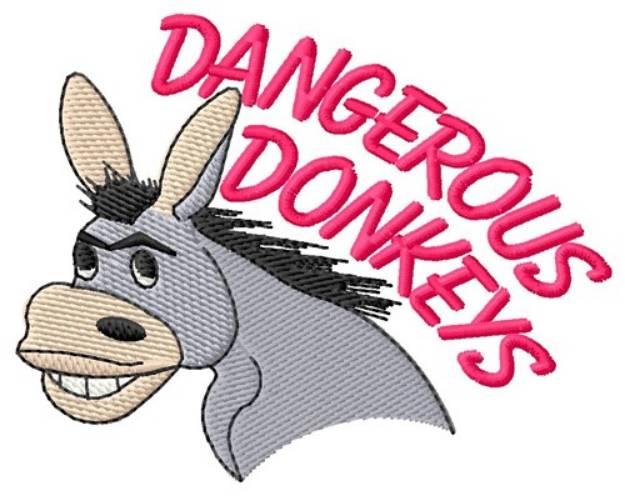 Picture of Dangerous Donkeys Machine Embroidery Design