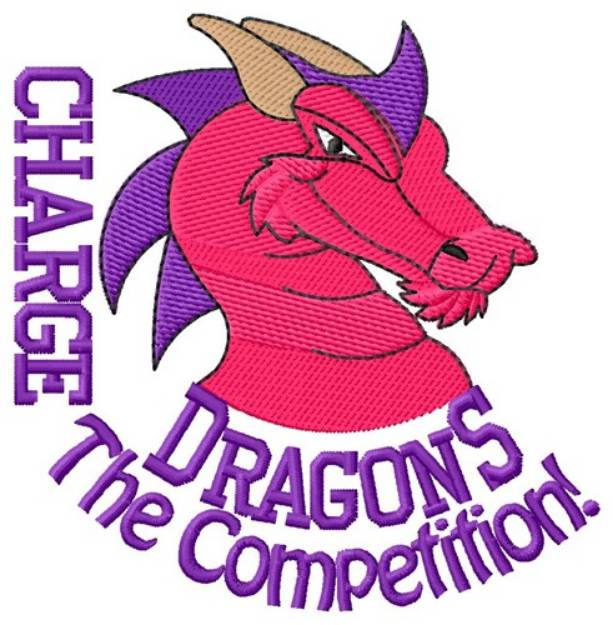 Picture of Charge Dragons Machine Embroidery Design