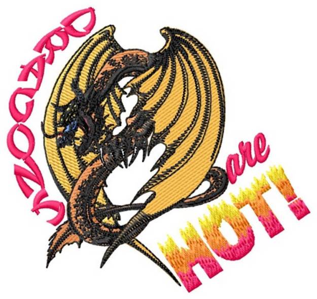 Picture of Hot Dragons Machine Embroidery Design