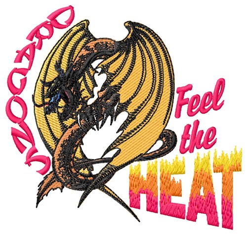 Dragon Heat Machine Embroidery Design