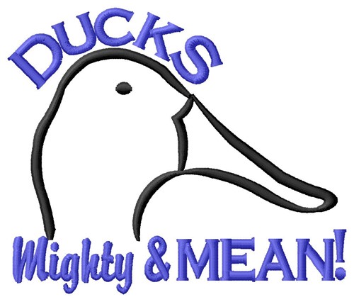 Mighty Ducks Machine Embroidery Design