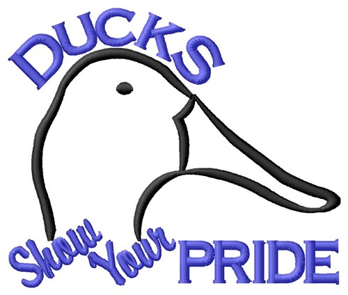 Ducks Pride Machine Embroidery Design