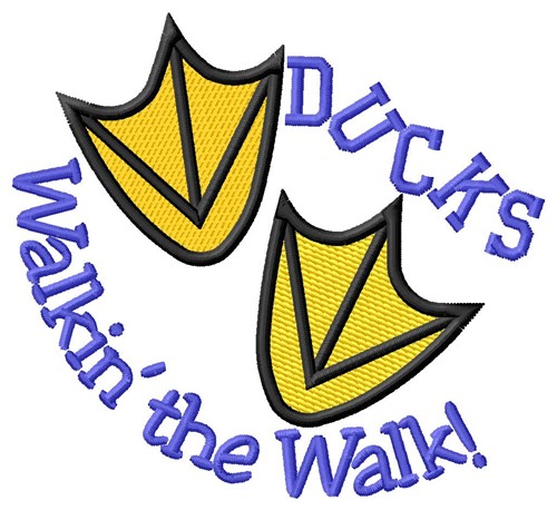 Duck Walk Machine Embroidery Design