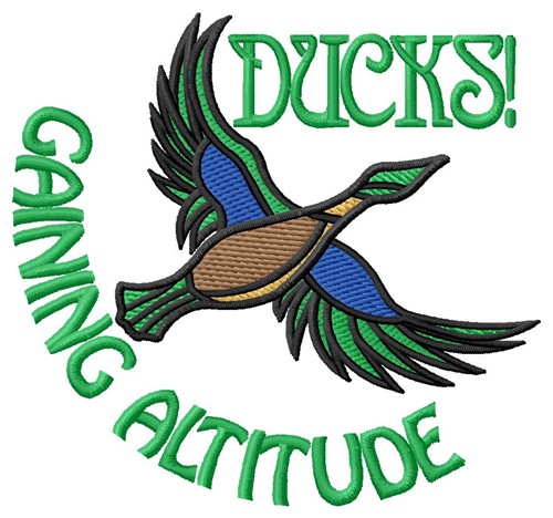 Duck Altitude Machine Embroidery Design