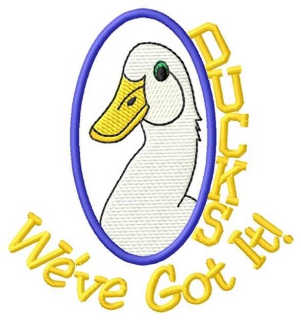 Picture of Ducks Got It Machine Embroidery Design