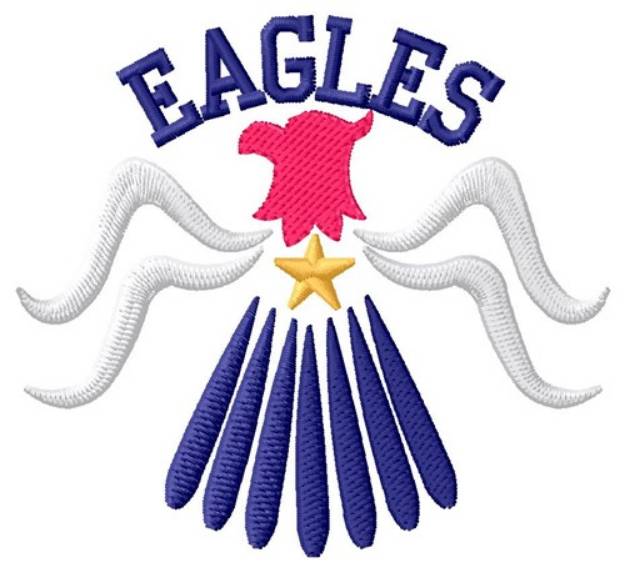 Picture of Eagles Machine Embroidery Design